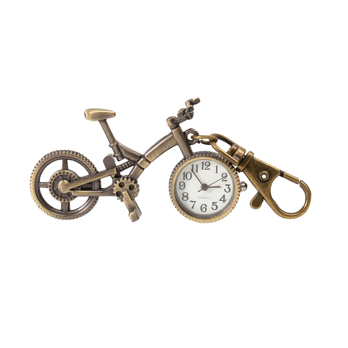 

Retro Bicycle Keychain Pocket Watch Delicate for Gift Bycicle Shaped Hanging Clock Bike Craft
