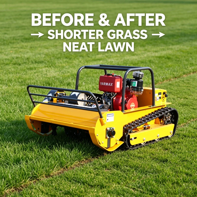 Customized Remote Control flail Mower Robot Lawn Mower zero Turn Robot Lawn Mower Robot