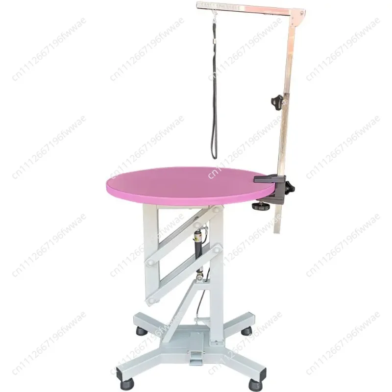 60cm Air Pressure Pet Grooming Table N-209 Hair Trimming Shape Pneumatic Lift Rotary Shearing Teddy Grooming Table
