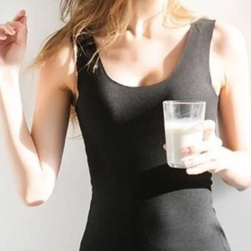 Thermal Underwear Women Inner Wear Crew Neck Tank Tops Winter Warm Wool Thermo Tops Sleeveless Body Vest Slim Undershirt XXXL