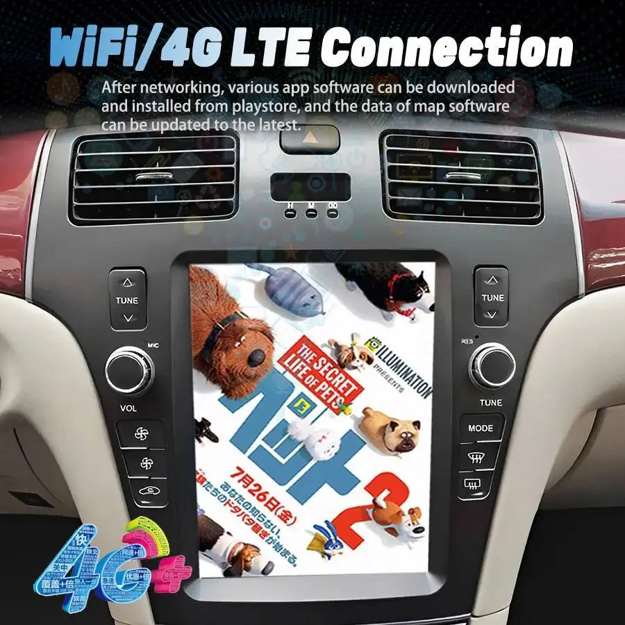 Android13 Vertical Screen Car Radio For Lexus ES300 ES ES330 XV30 2001-2006 Stereo GPS Carplay Multimedia Video Player Head Unit