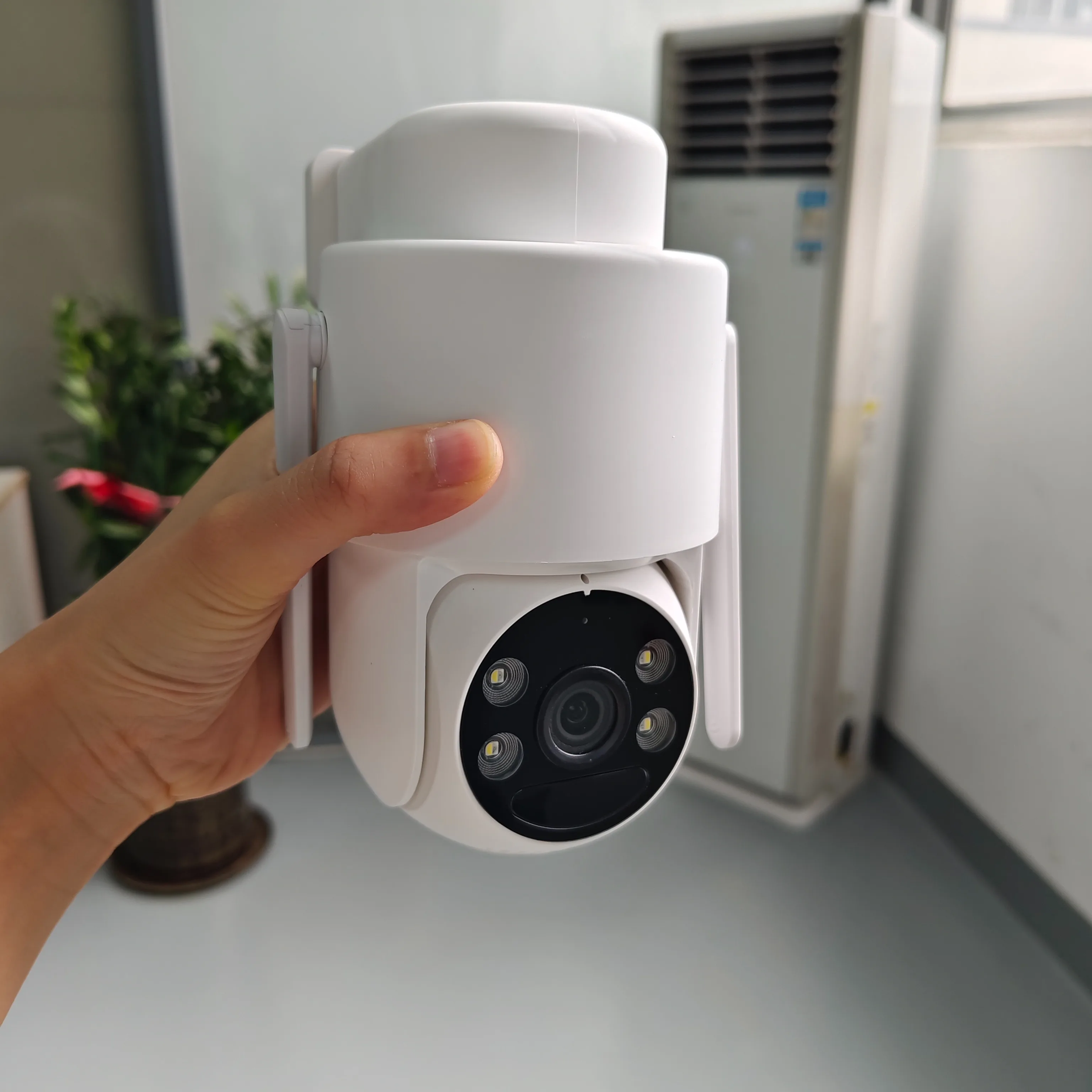 AI تتبع الإنسان اتجاهين الصوت HD ليلة اللون كاميرا الرؤية 8MP مراقبة الأمن اللاسلكية واي فاي IP في الهواء الطلق اتجاهين الصوت