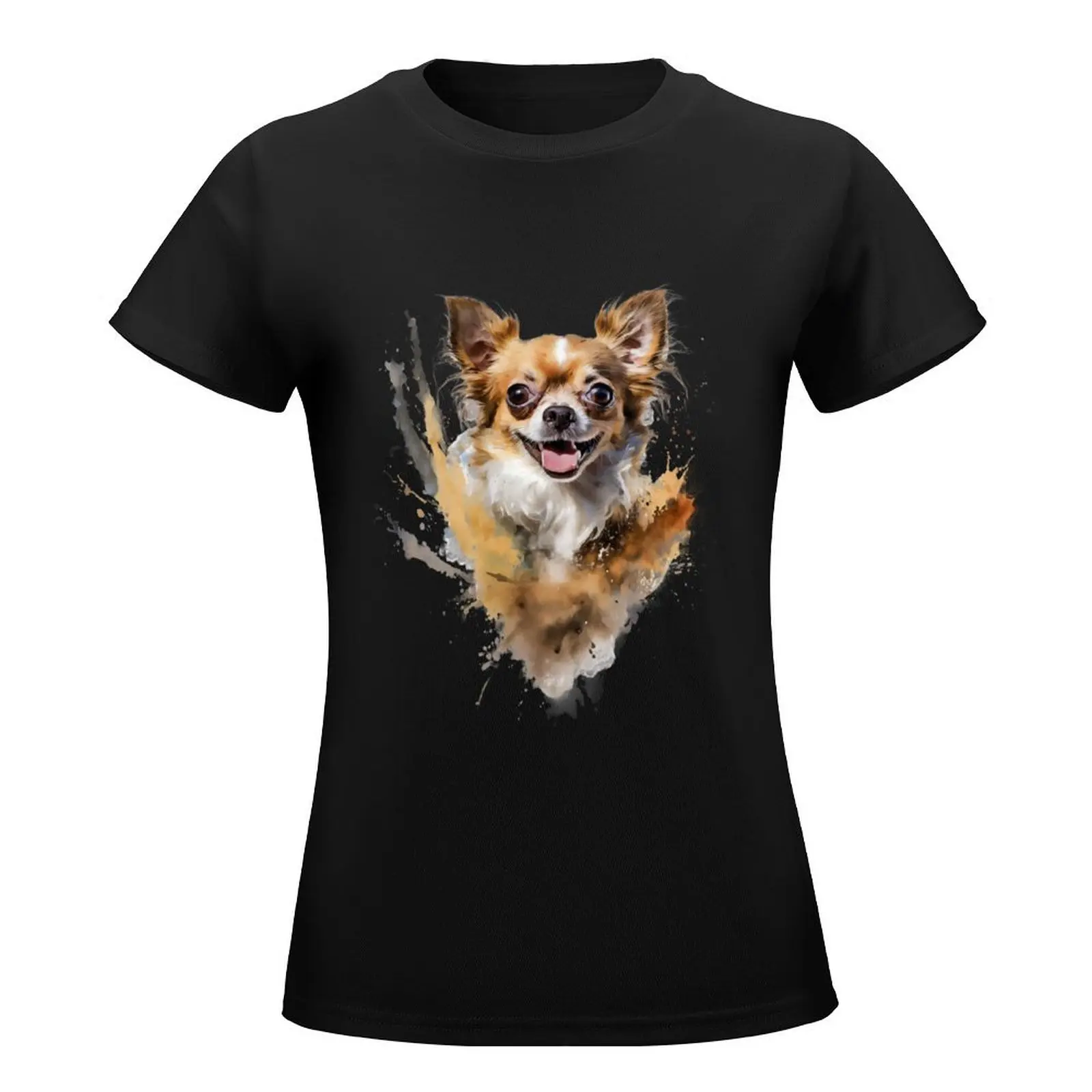 Chihuahua T-Shirt graphics aesthetic clothes sports fans t-shirts for Women cotton