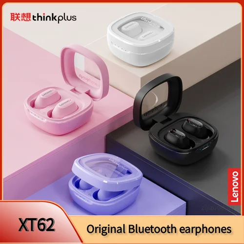 Lenovo-auriculares inalámbricos XT62 con Bluetooth 5,3, cascos deportivos HiFi de baja latencia con micrófono y llamada HD, originales, novedad de 2022