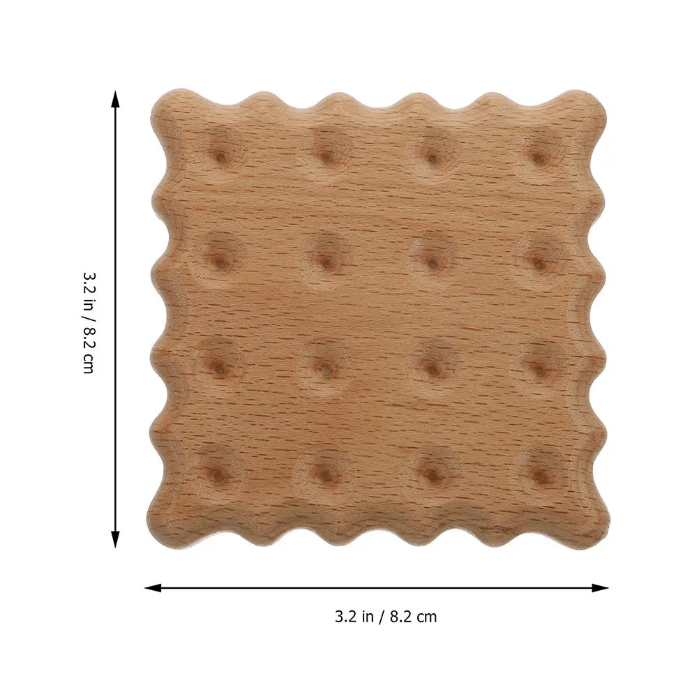 

2Pcs Solid Wood Cup Mats Heat-Proof Rustic Wooden Coasters Table Protector for Home Daily Use Creative Cup Cushions