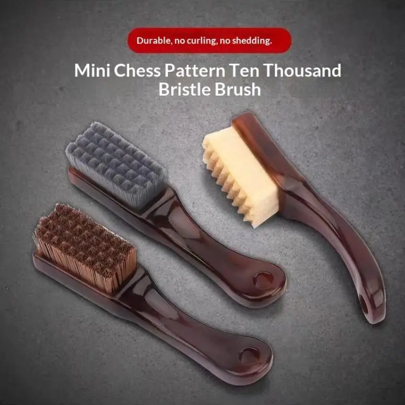 [Nice]New Portable Checkerboard 10000 Bristle Antique Polishing Brush For Diamond Walnut Olive Pit Deep Cleaning Brightening