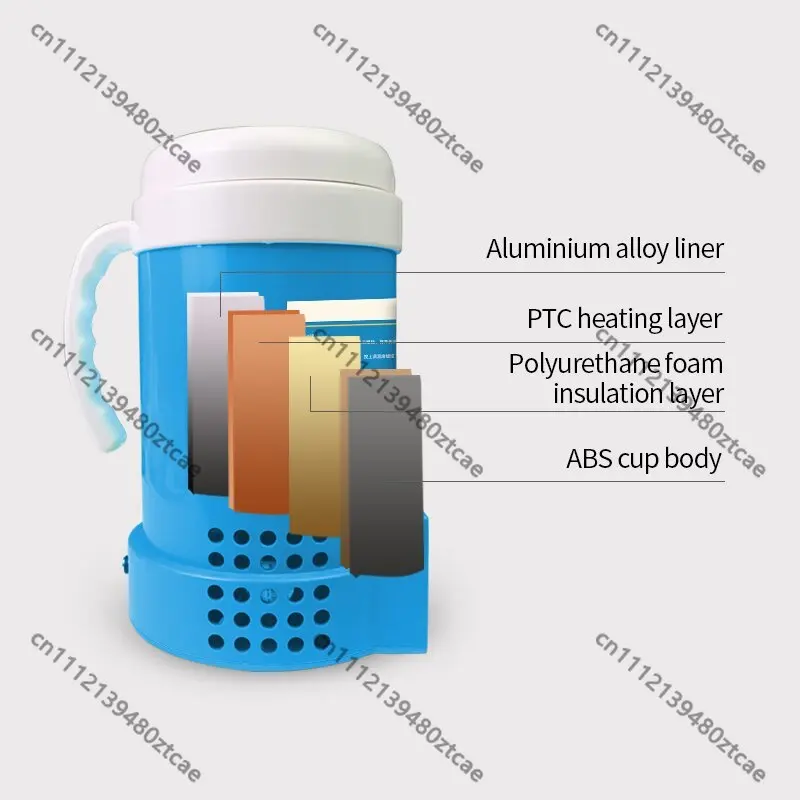 1000ml Veterinary Constant Temperature Cup, Vehicle Mounted Long Standby, Cattle Pig Frozen Semen Thawing Breeding Tool