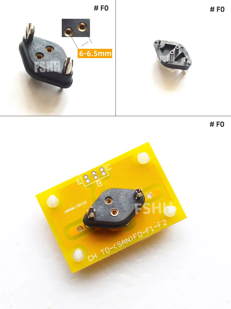 TO66 SAN-F1 test socket TO03 SAN-F2 test socket F1 F2 F0 Iron seal transistor test socket with PCB and Terminals