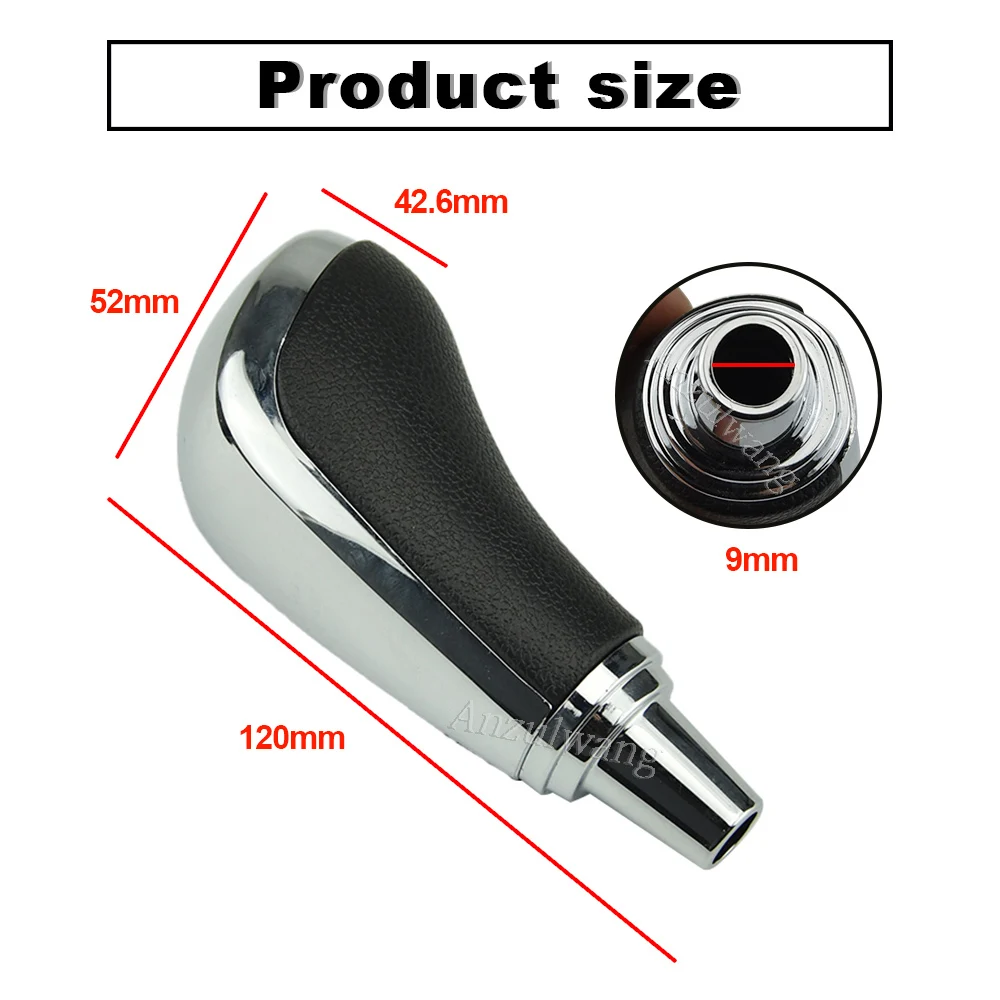 Automatic Chrome Gear Shift Knob Lever Pen Handle For Toyota Corolla Avalon Yaris RAV4 Highlander Camry Lexus LS400 LX570 RX350