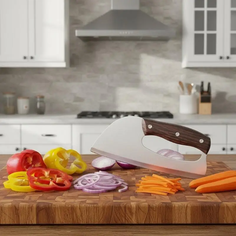 Home Chef's Knife Labor Saving Blade for Easy Slicing High Efficiency Sharp Knife with Comfortable Grip
