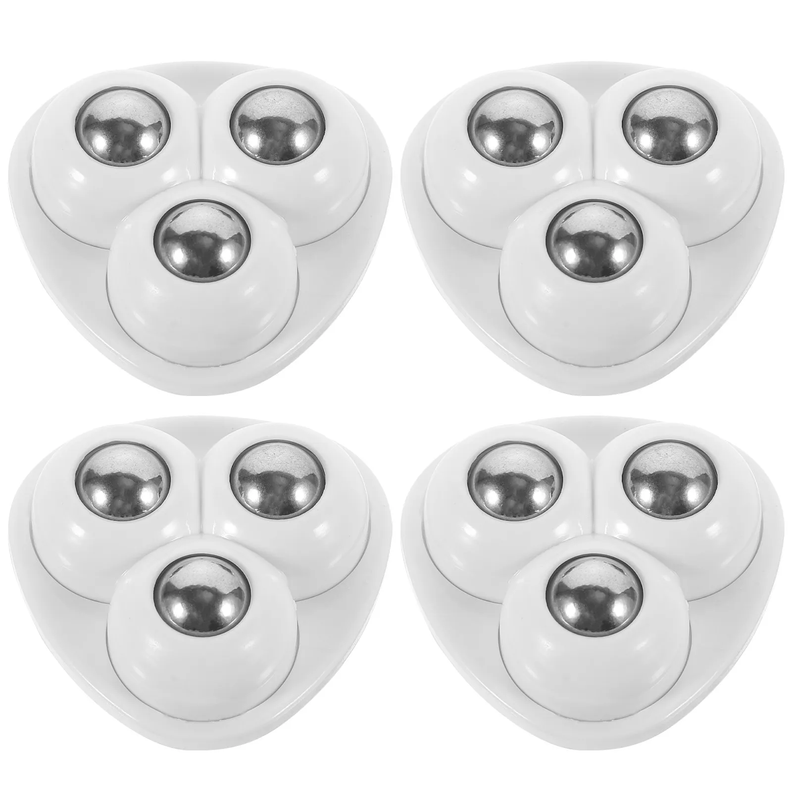 4Pcs Heavy Duty Adhesive Mount Universal Caster Wheels for Storage Boxes Garbage Bins Furniture Moving Silent Smooth Rotation