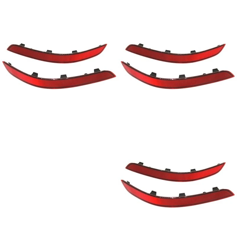 Rear Bumper Reflector Light Trim 2048200374 2048200474 For GLK-Class GLK250 GLK300 GLK350 ,L+R 6PCS