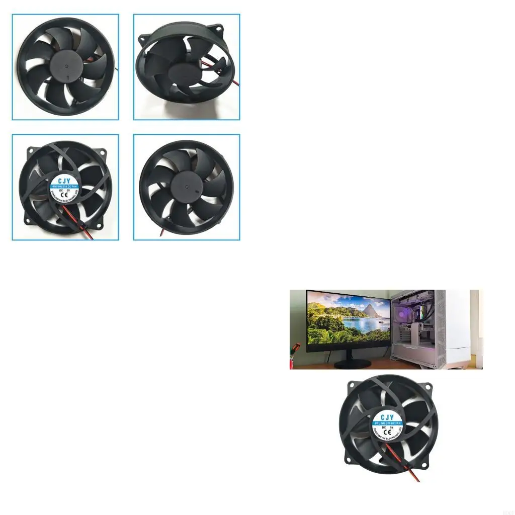 

900F Quiet Computer Fan Quiet PC Fan For Computer PC Case GPU CPU Cooling Radiator Cooling Fan Replacement For CPU Cabinet