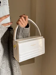 Borsa a tracolla a tracolla di nuova moda Trend borse in pelle PU tinta unita per il tempo libero borse a tracolla alla moda per le donne ragazze 2024