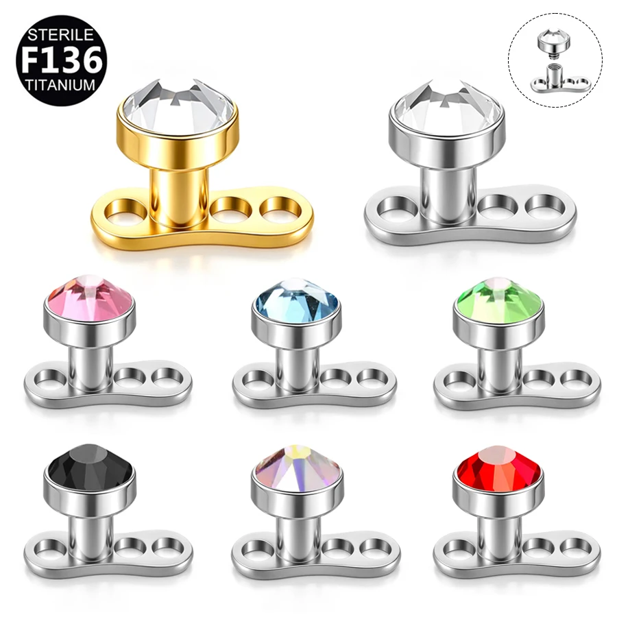 Dermal Anchor Top - 1Pc F136 Titanium 14G Internally Threaded