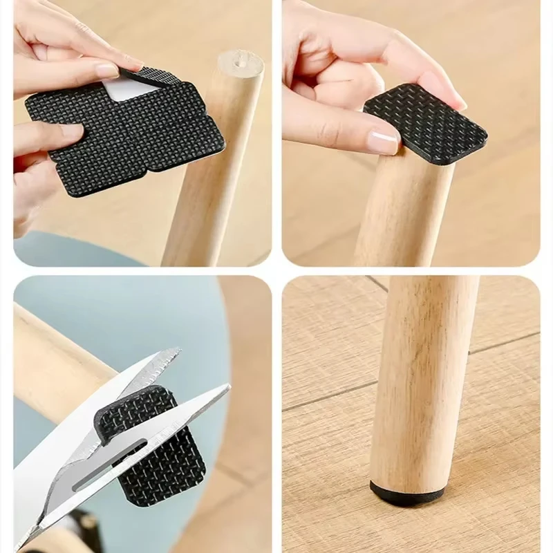 Self Adhesive Furniture Leg Feet Protector Pad Chair Leg Pad Anti-Skid Scratch DIY Resistant Furniture Feet Floor Protector Pads