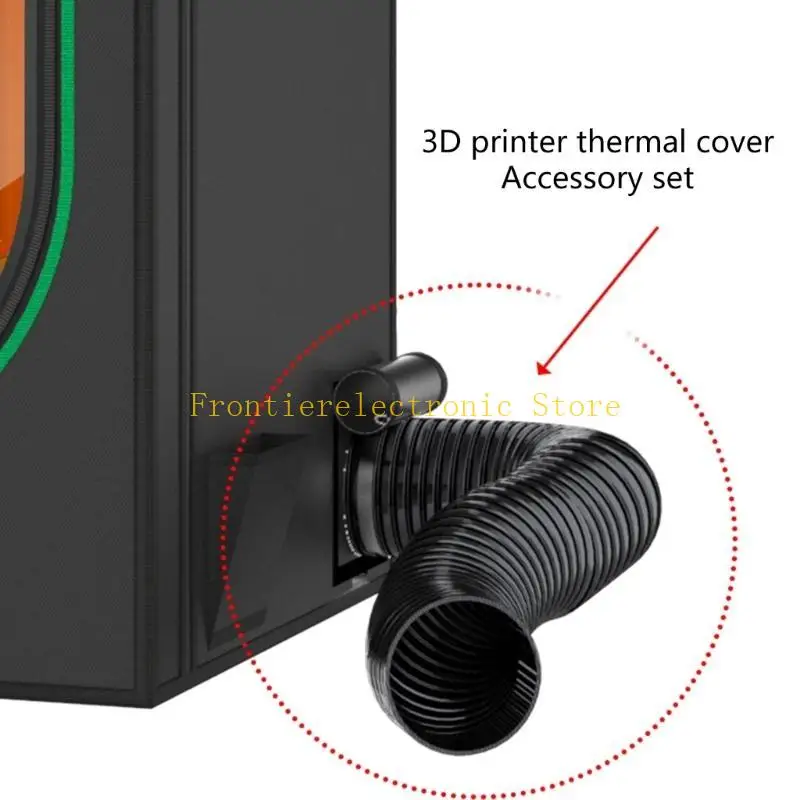 G8DB 3D Printer Exhaust Fan Hose Exhaust Odors Smokes Dust Printer Accessories Fume Extraction Multifunctional Professional