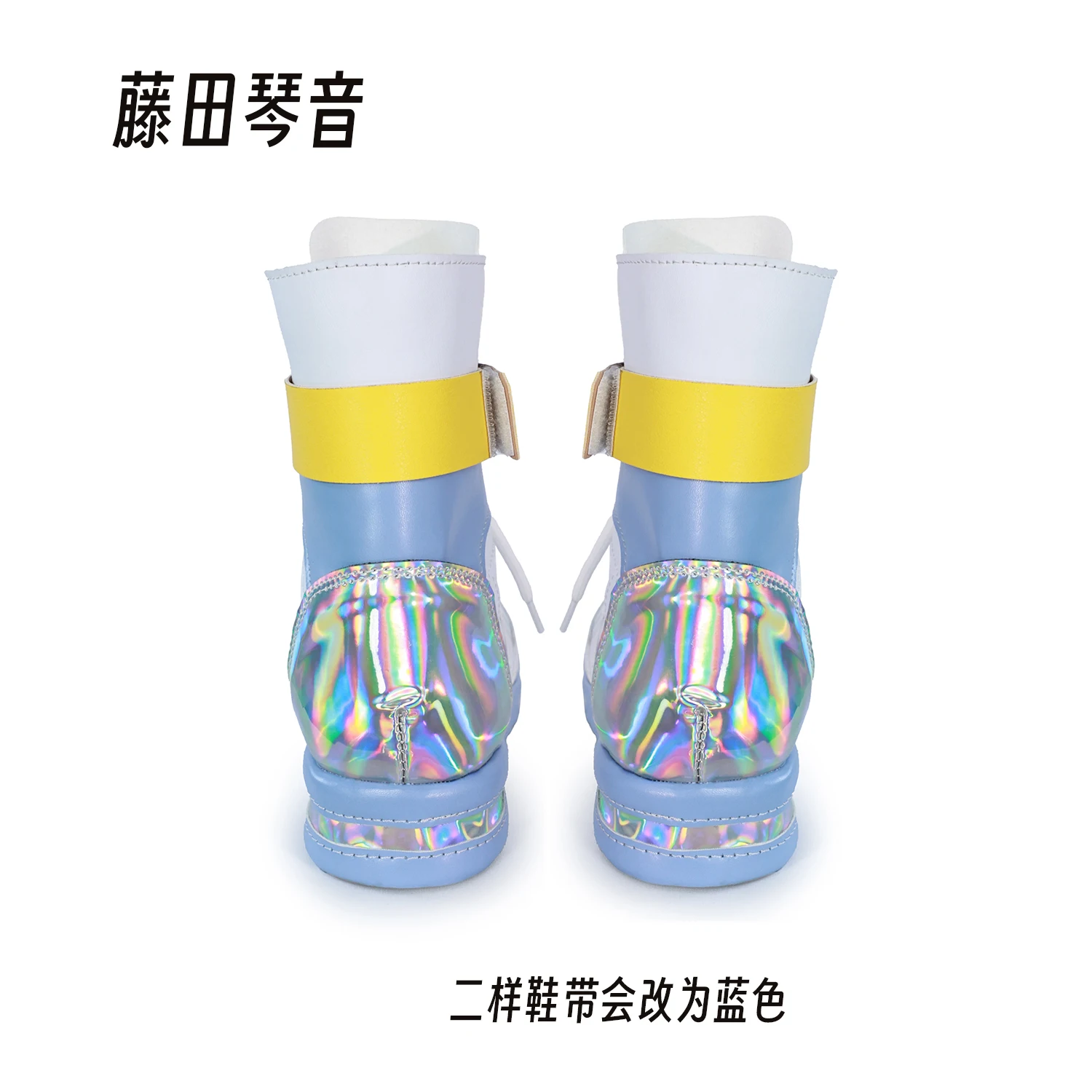 Anime THE IDOLM @ STER Kotone Fujita Cosplay Sapatos Botas Azul Mulher Adulto Adorável Carnaval Sapatos de Halloween