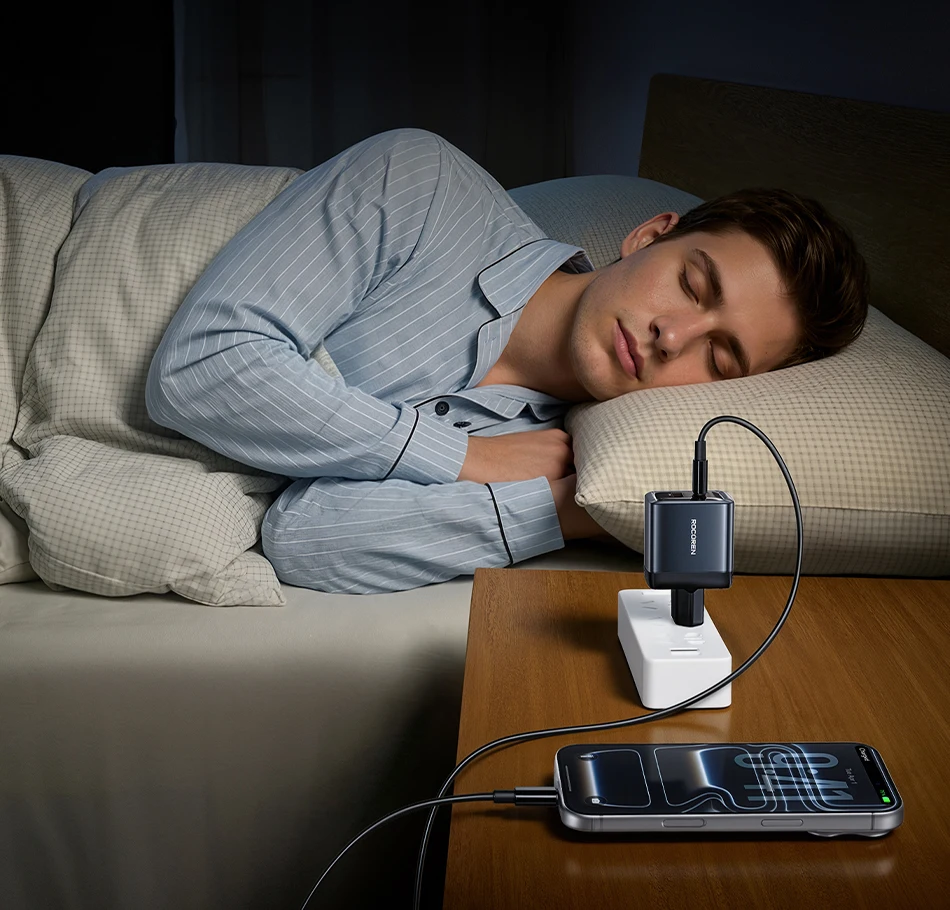 Rocoren 20W GaN PD Schnellladegerät USB-C Ladegerät Tragbares Typ-C Ladegerät PD3.0 QC3.0 Schnellladung für iPhone 18 17 16 15 Pro Max – Detail 17