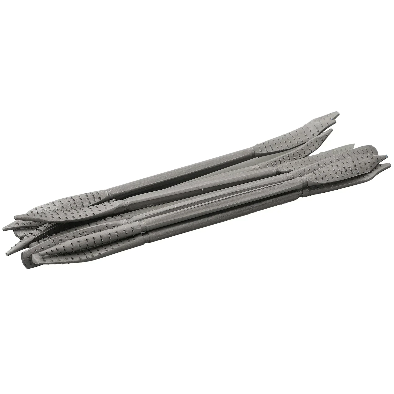 8pcs Coarse Riffler Files 190mm Carbon Steel Curved Hand Tools Wood Rasp File Set Woodworking Carving High Quality