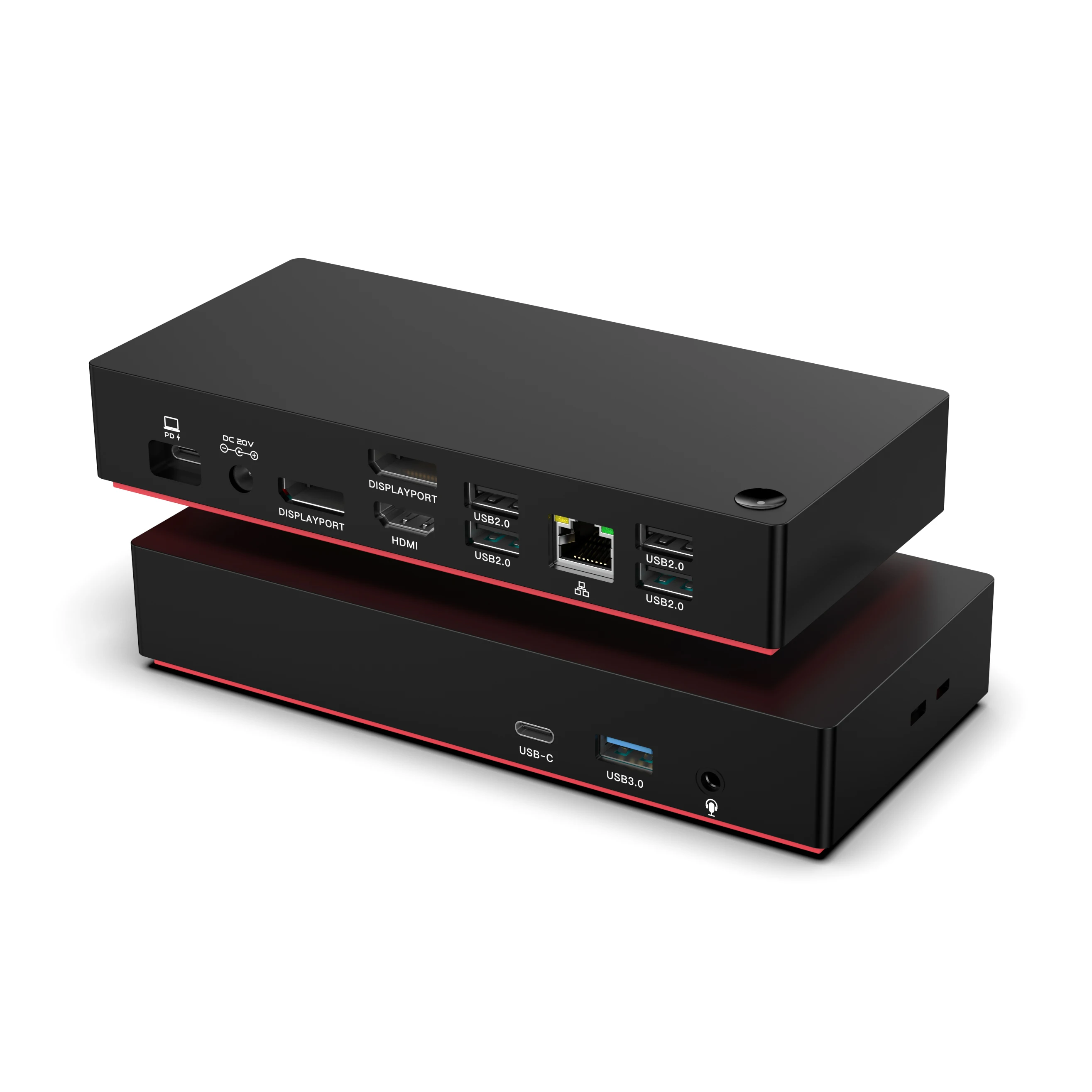 Docking Station With For HDMI DP USB-C/A Ports Gigabit Ethernet Audio-USB 3.0 Interface 13 IN 1 Docking Station