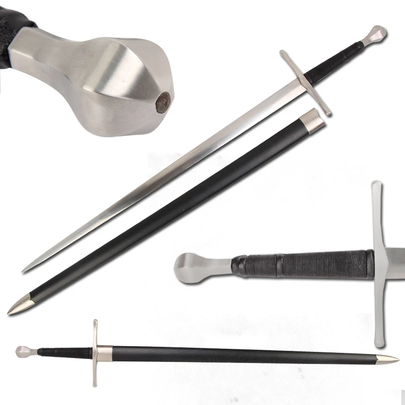Replica Medieval Swords,European Sword, Long sword,Battle Ready Full Tang Spring Steel, Two-handed Great Sword,Can Custom