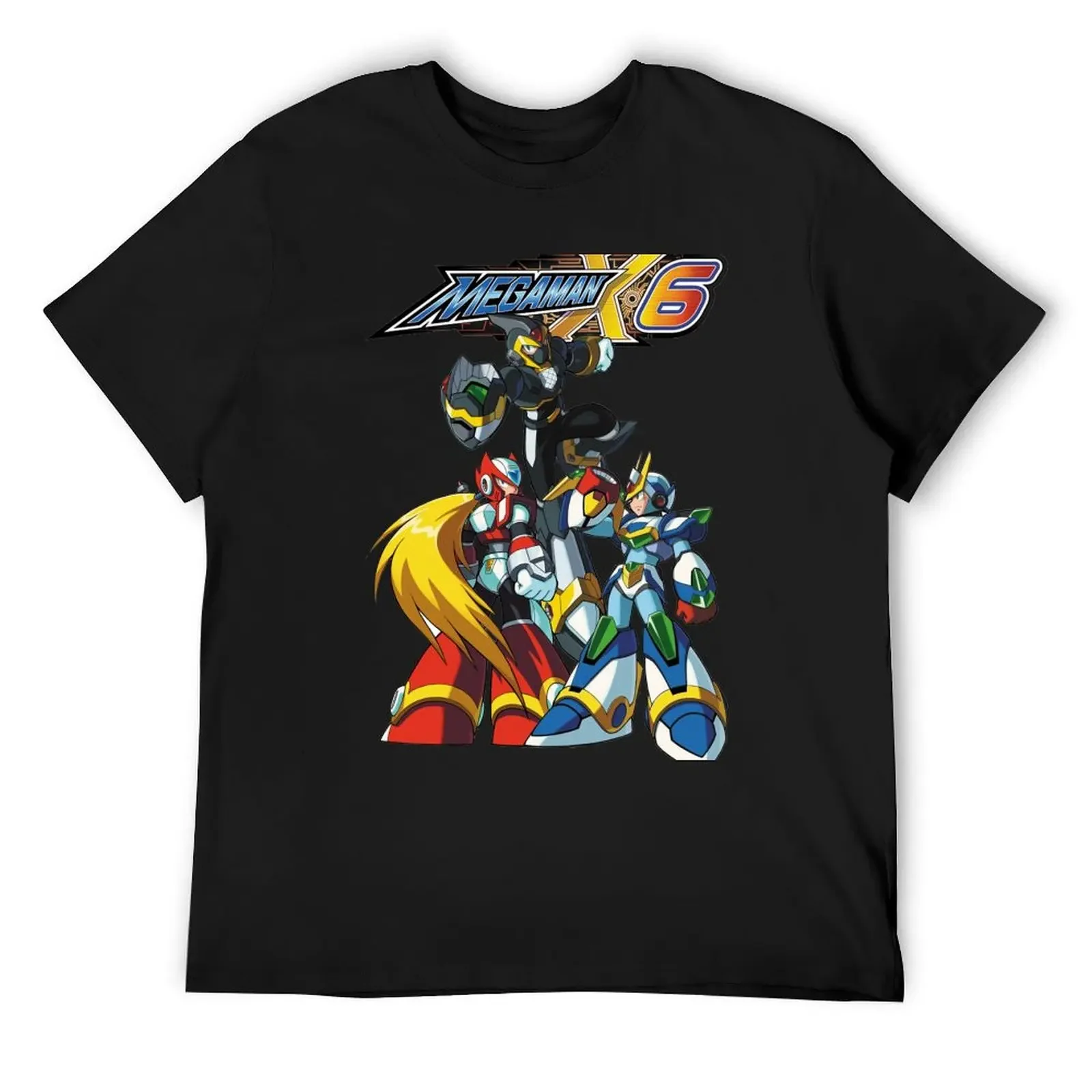 Mega Man X6 T-Shirt sweat anime t shirts customizeds anime tshirt tshirts for men