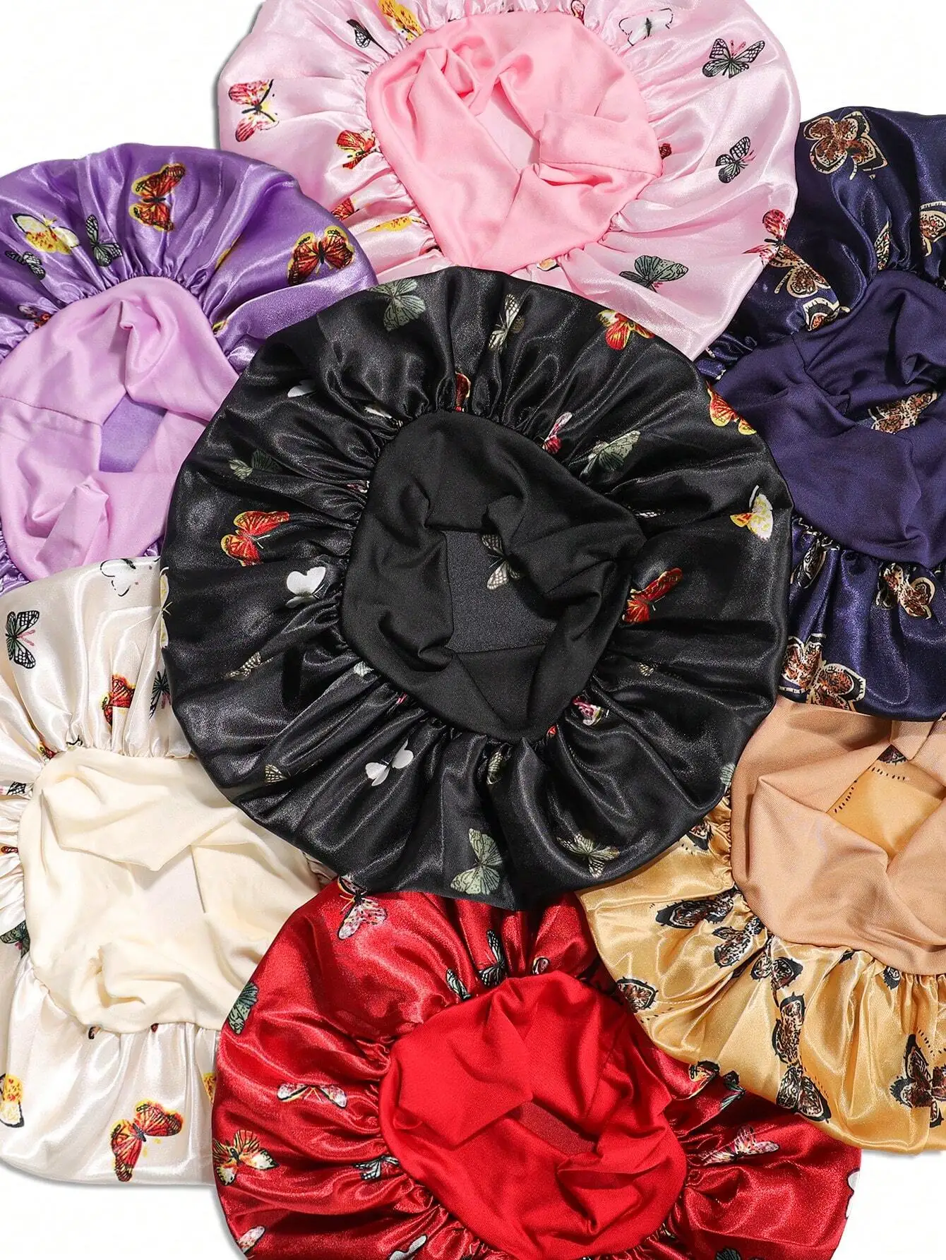 1 cuffia a tesa larga stampata per bambini, copricapo elastico e confortevole per l'uso quotidiano e il sonno