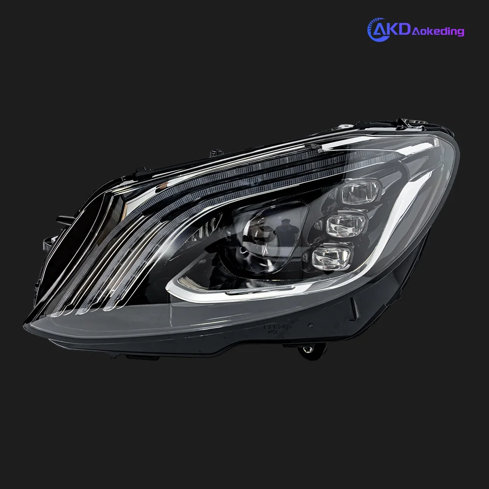 Ricambi Auto per fari Benz W205 2014-2021 classe C ultimo Styling luci diurne a LED doppio proiettore accessori per Auto modificati