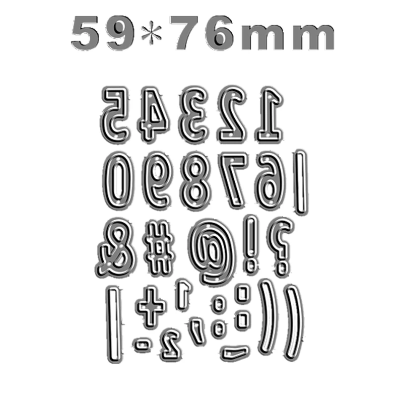 أرقام صغيرة رمز الحروف المعدنية قطع يموت سكرابوكينغ إطار بطاقة الحرفية عيد الميلاد لا طوابع الهالوين