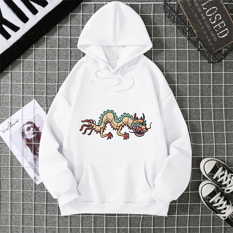 التنين المطبوعة الخريف والشتاء هوديي النساء الحوامل مخصصة فكرة الطباعة كول المرأة الحامل المألوف تنوعا هوديي