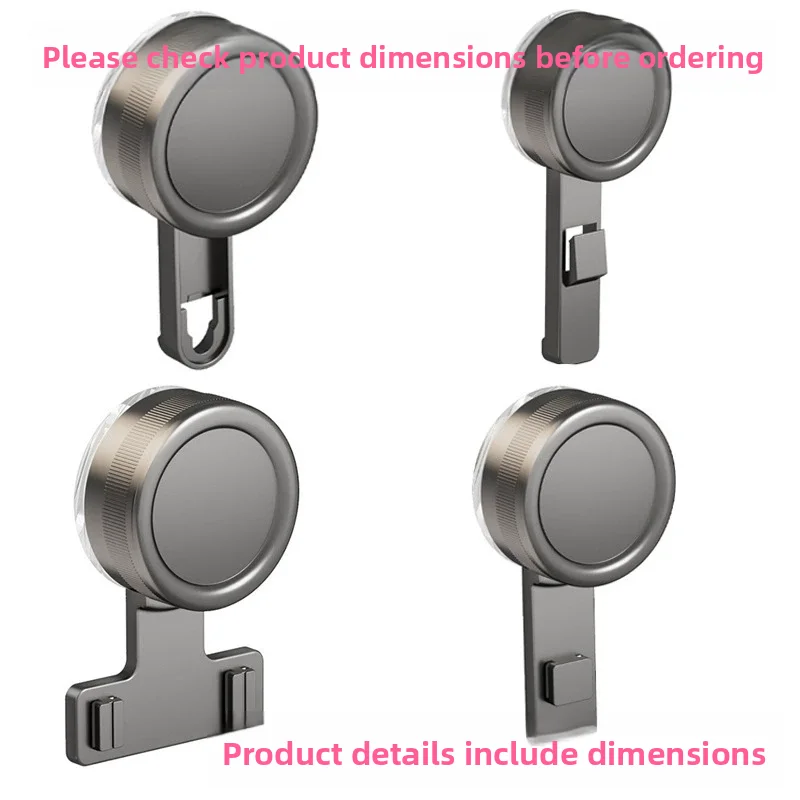 Gancho de ventosa de absorción de vacío fuerte, Base redonda sin perforación, herramienta de organización del hogar, cinta de doble cara Tracel