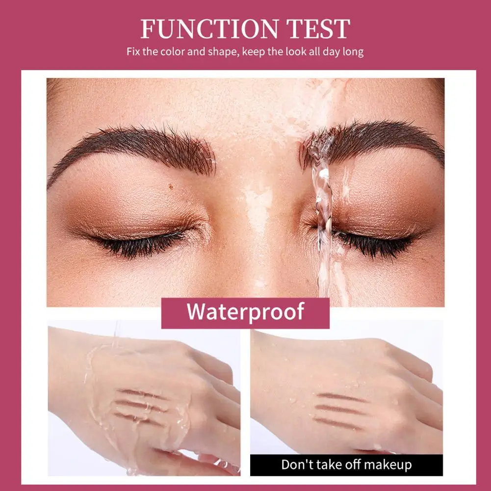 3D sopracciglio Styling cera trucco asciugatura rapida duraturo Brow pomata impostazione naturale trasparente impermeabile Stereo Wild sopracciglio Gel