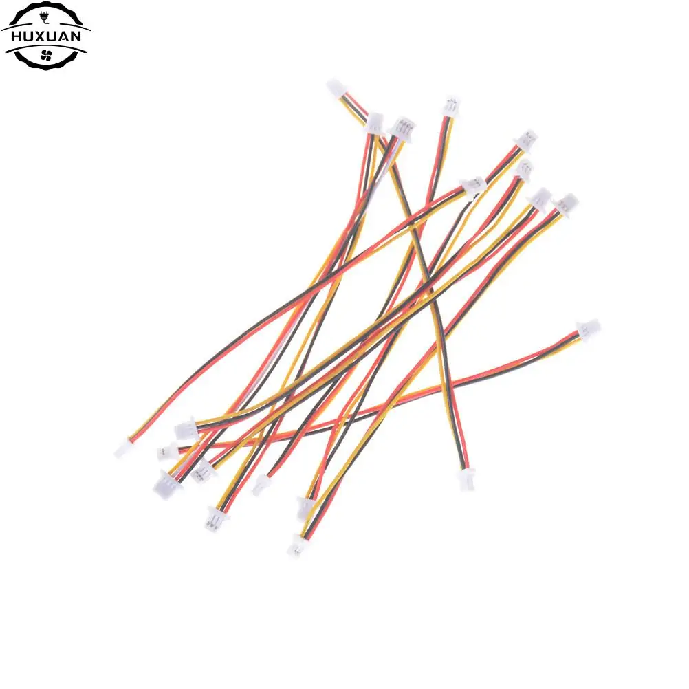 High Quality 10X Mini Micro SH 1.0mm 3-Pin JST Double Connector Plug Wires Cables 100MM