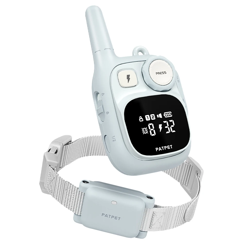 Electronic Bark Collar Dog Training Wired Shock Collar TPU PC Waterproof Eco Friendly Rechargeable Remote Control 600M