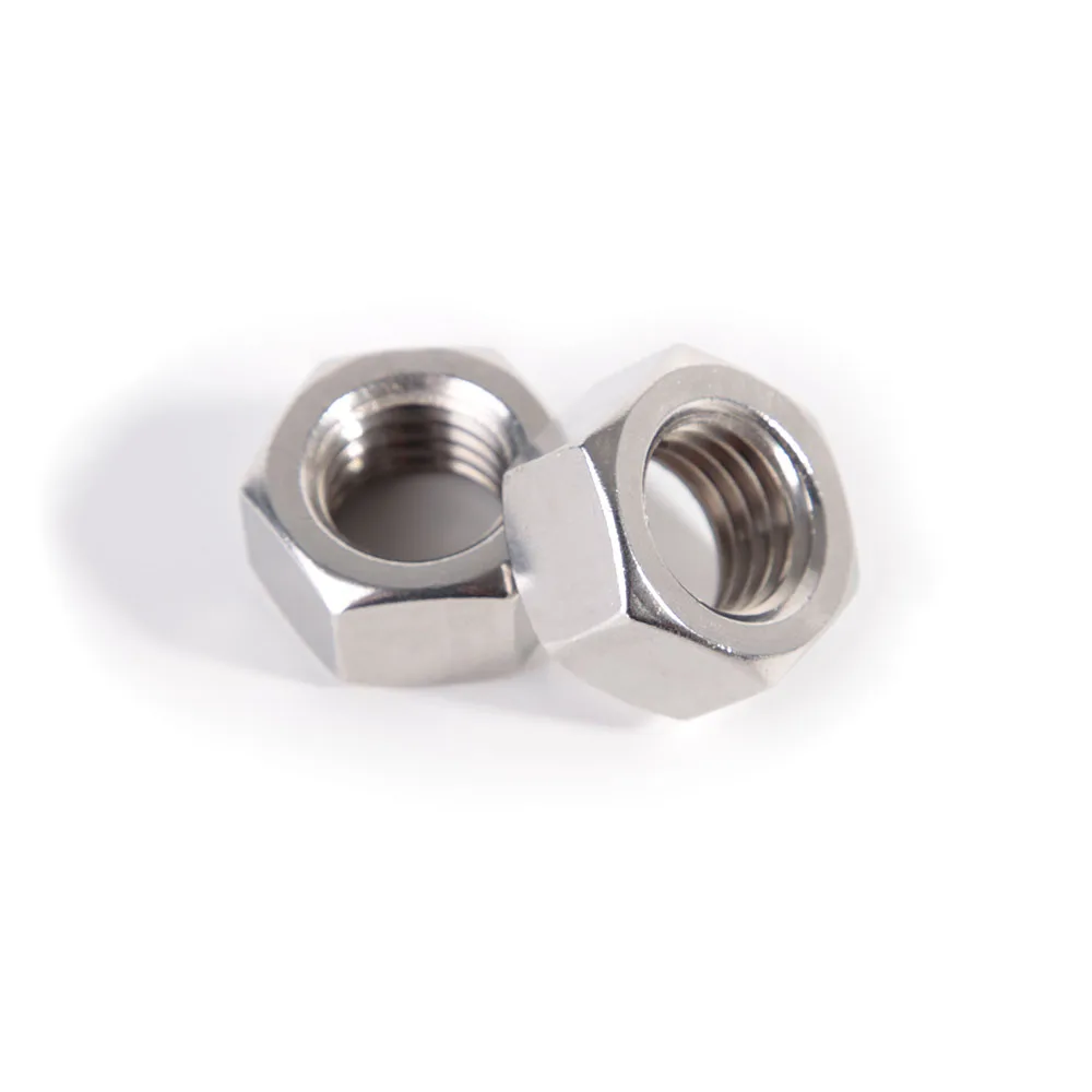 Best Seller M3 M4 M5 M6 M8 M10 M12 DIN934 316 Stainless Steel Hex Nuts A4 Metric Coarse Thread Hexagonal Metal Fasteners Nuts