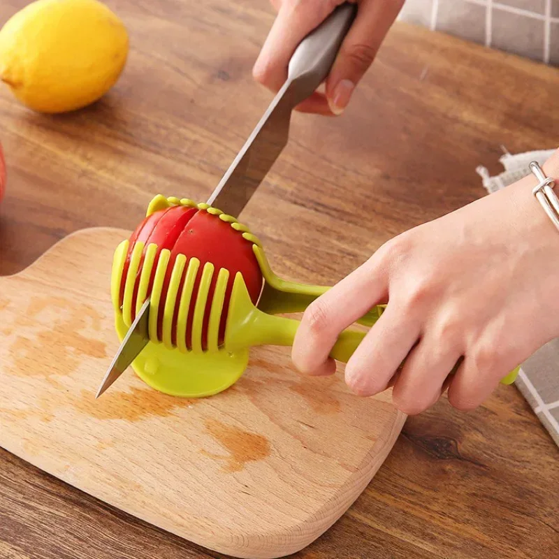 Bread Clip Fruits and Vegetables Cut Potatoes Apple Creative Gadgets Kitchen Accessories Handheld Kitchenware Tomato Slicer