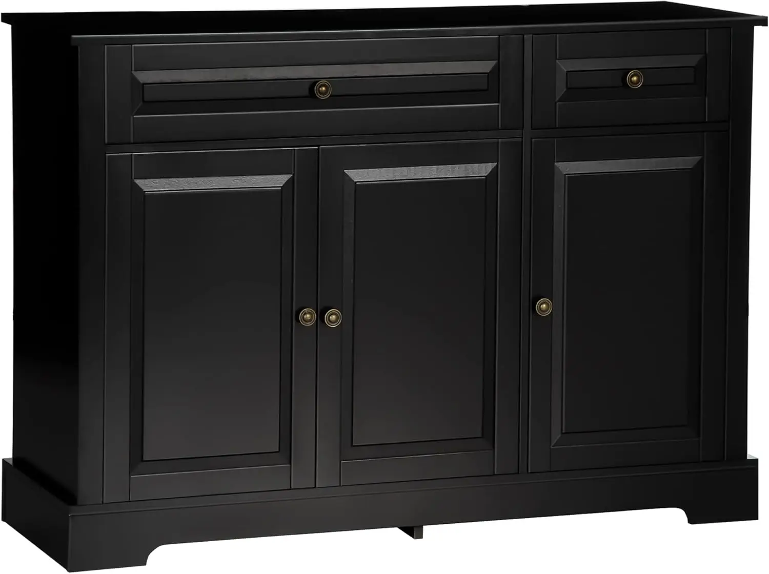 Sideboard Buffet Cabinet, Modern Kitchen Cabinet w/2 Drawers and Adjustable Shelves, Coffee Bar Cabinet, 15.5