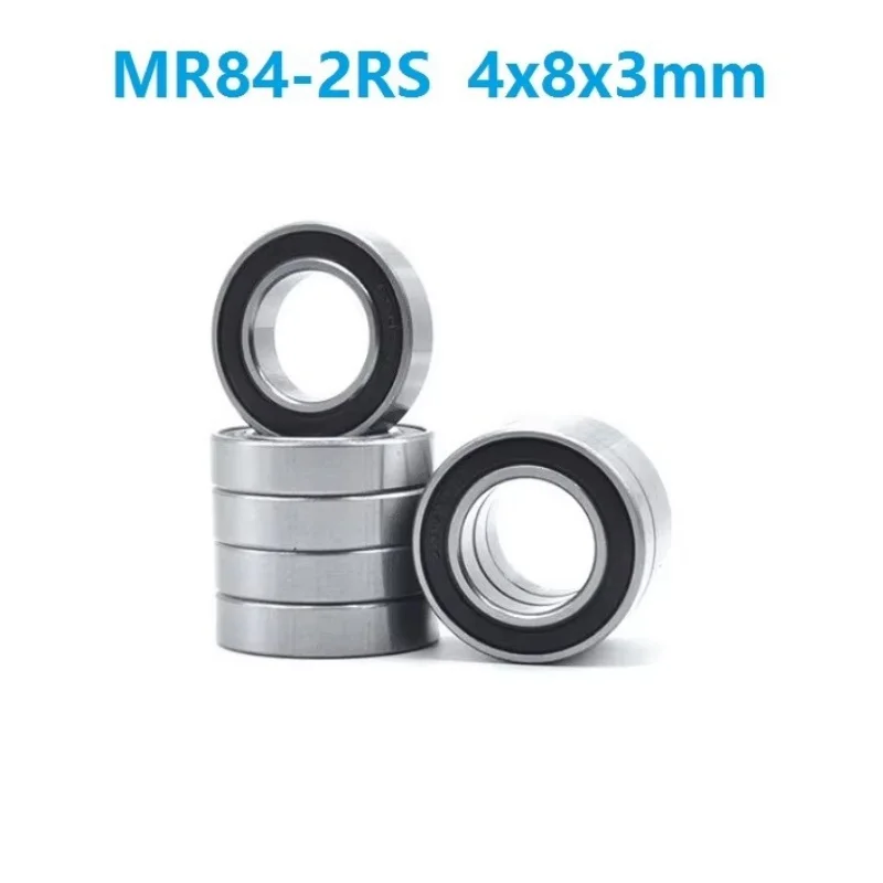 

Miniature bearing MR84-2RS 4x8x3mm Rubber sealed deep groove Ball Bearings MR84RS MR84 RS 2RS 4*8*3 mm