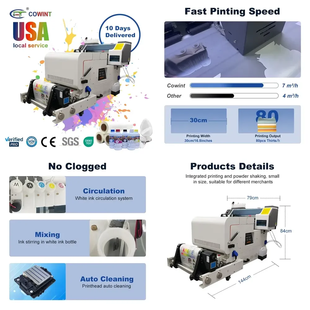 Factory Prices Clothes Digital Textile Heat Transfer 3d t Shirt Dtf Printer Printing Machine for Plastic A3 Machine Printer