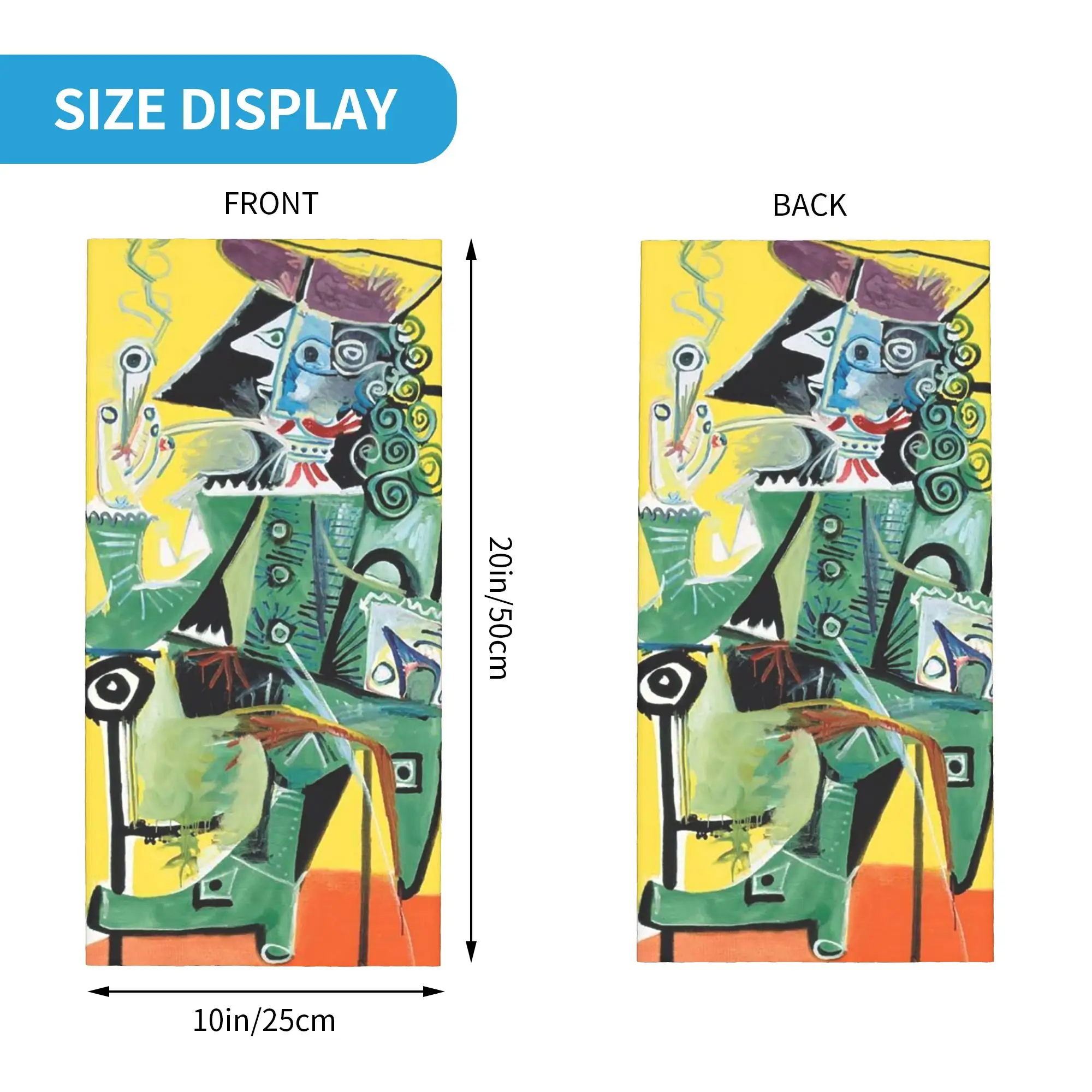 Pablo Picasso Bandana Neck Gaiter Printed Face Scarf Cycling Scarf Outdoor Sports Unisex Adult Winter