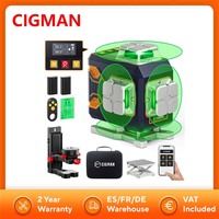 CIGMAN CM-S02 4x360° 16 Lines Laser Level APP Control LCD Screen 40H Ultra Running Time Extended Battery Life Accessory Kit