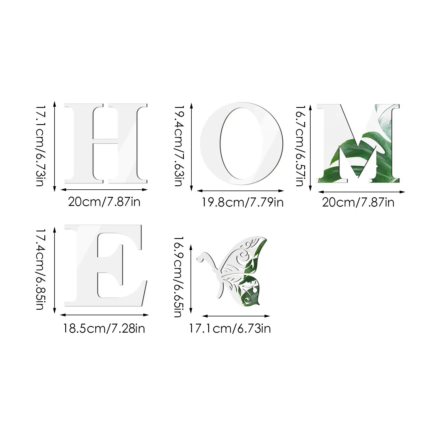 Picture 7: HOME Home Logo 3D Mirror Wall Sticker, Entrance Decoration, Home Decoration