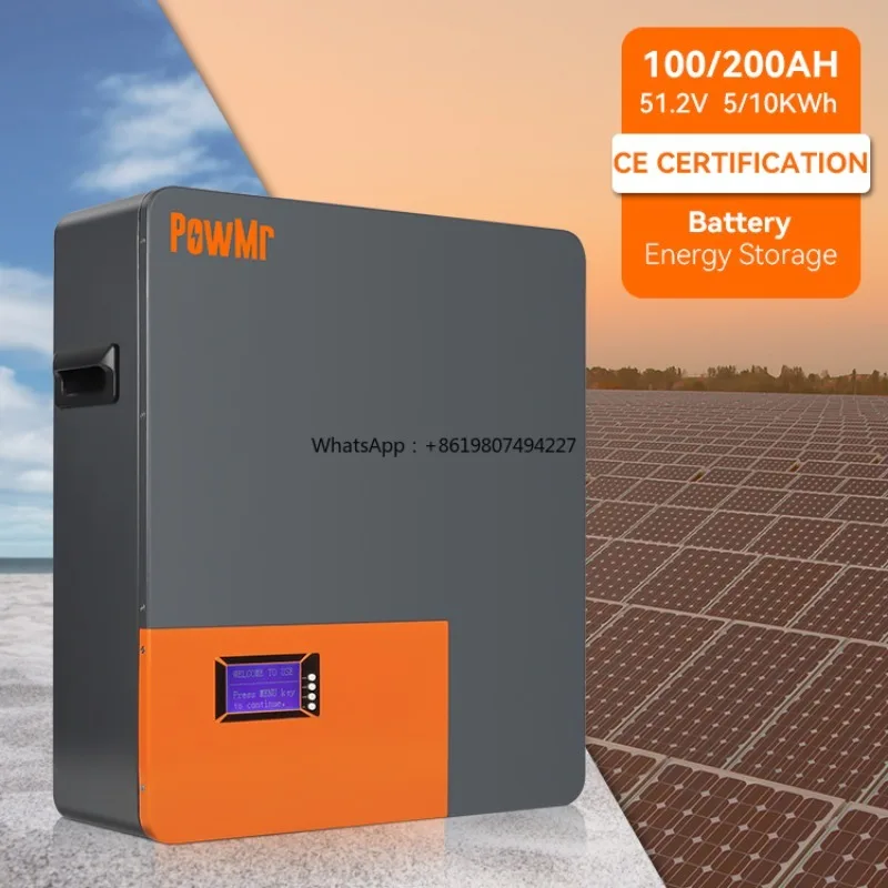 A Battery System 48V 5KWH 10KWh 15KWh Energy Storage Battery 51.2V 100Ah 200Ah 316Ah LifePO4 Lithium Ion Battery