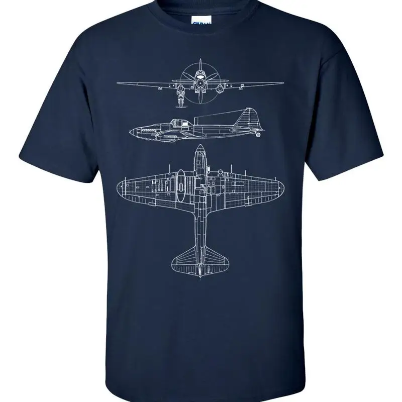 Ilyushin IL 2 Sturmovik WW2 Aircraft Technical Drawing Blueprint T Shirt