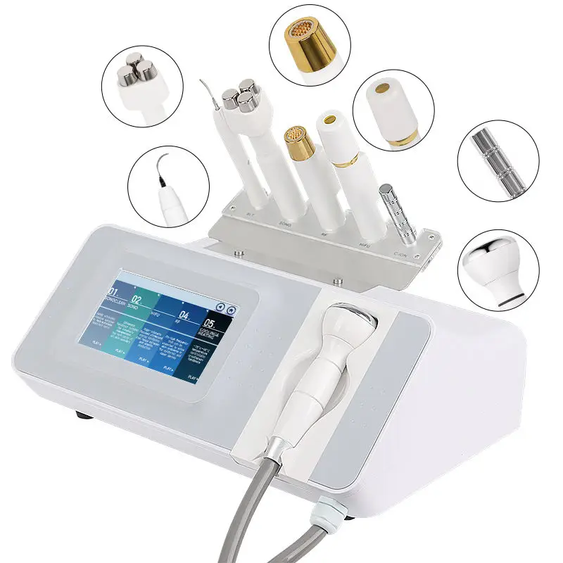 2026 Macchina per il lifting del viso 6 in 1 Radio di bellezza Micro impacco di ghiaccio elettrico Rafforzamento della pelle Rimuovi le rughe Macchina antietà