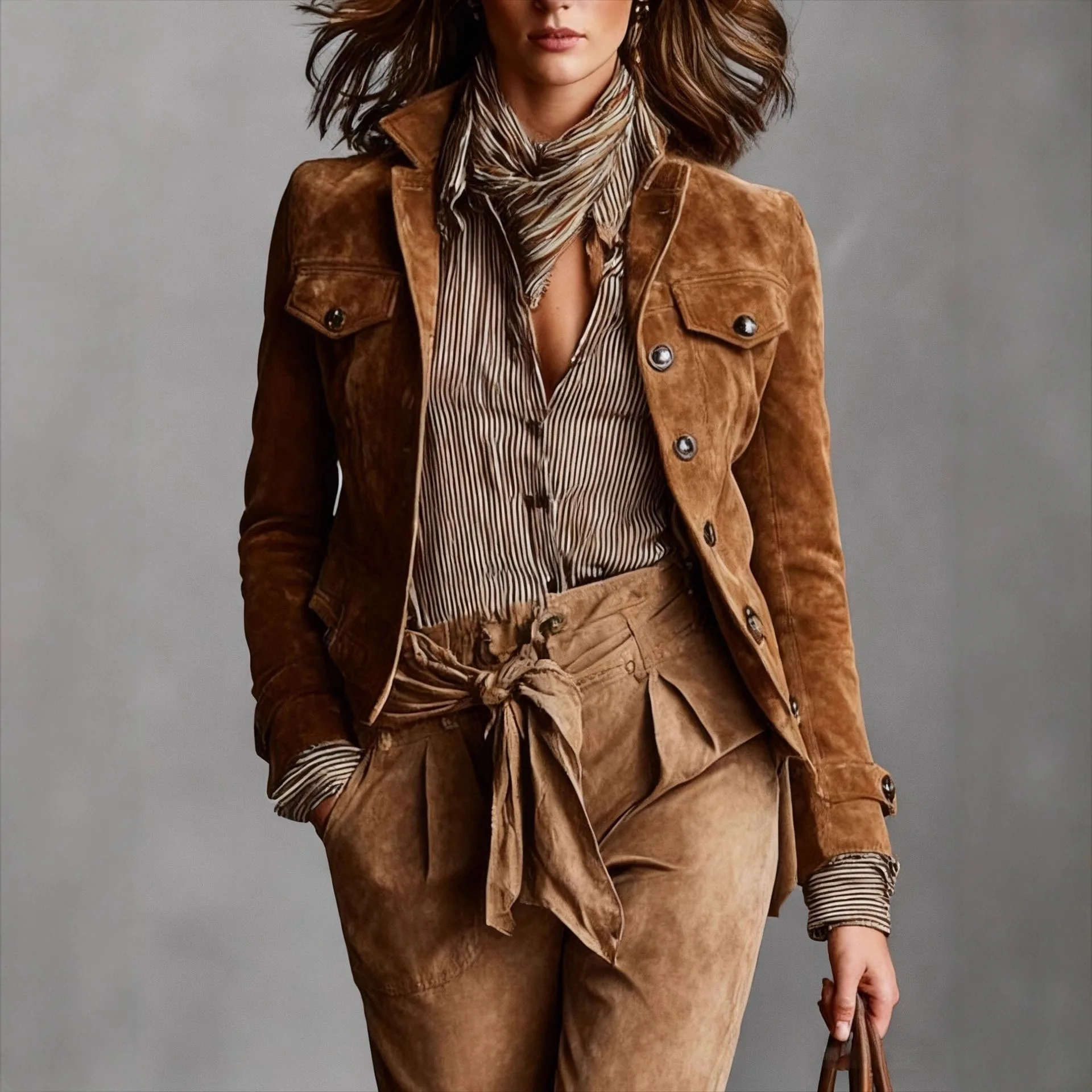 Retro Casual Workwear Jacket Women's 2026 New Spring Slim-Fit Blazer Multi-Functional Outerwear Professional-Style Coat