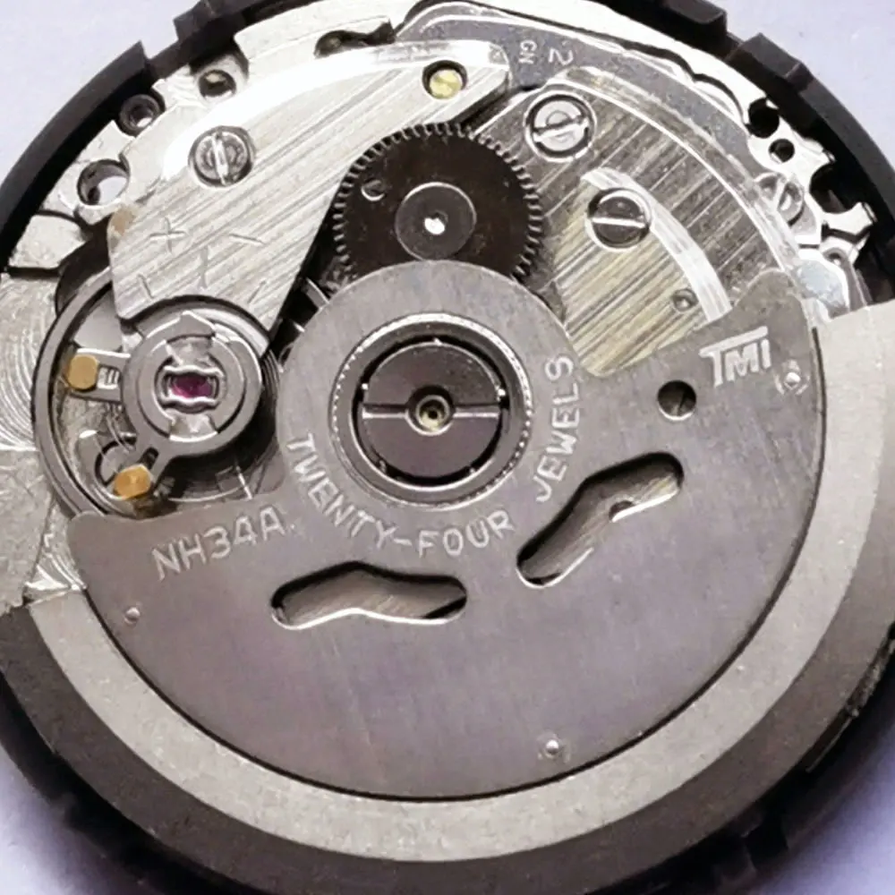 3H/9H Genuine Watch Movement Part NH34A NH34 GMT Mechanism for nh34 gmt watch Replacement Parts Black White Datewheel