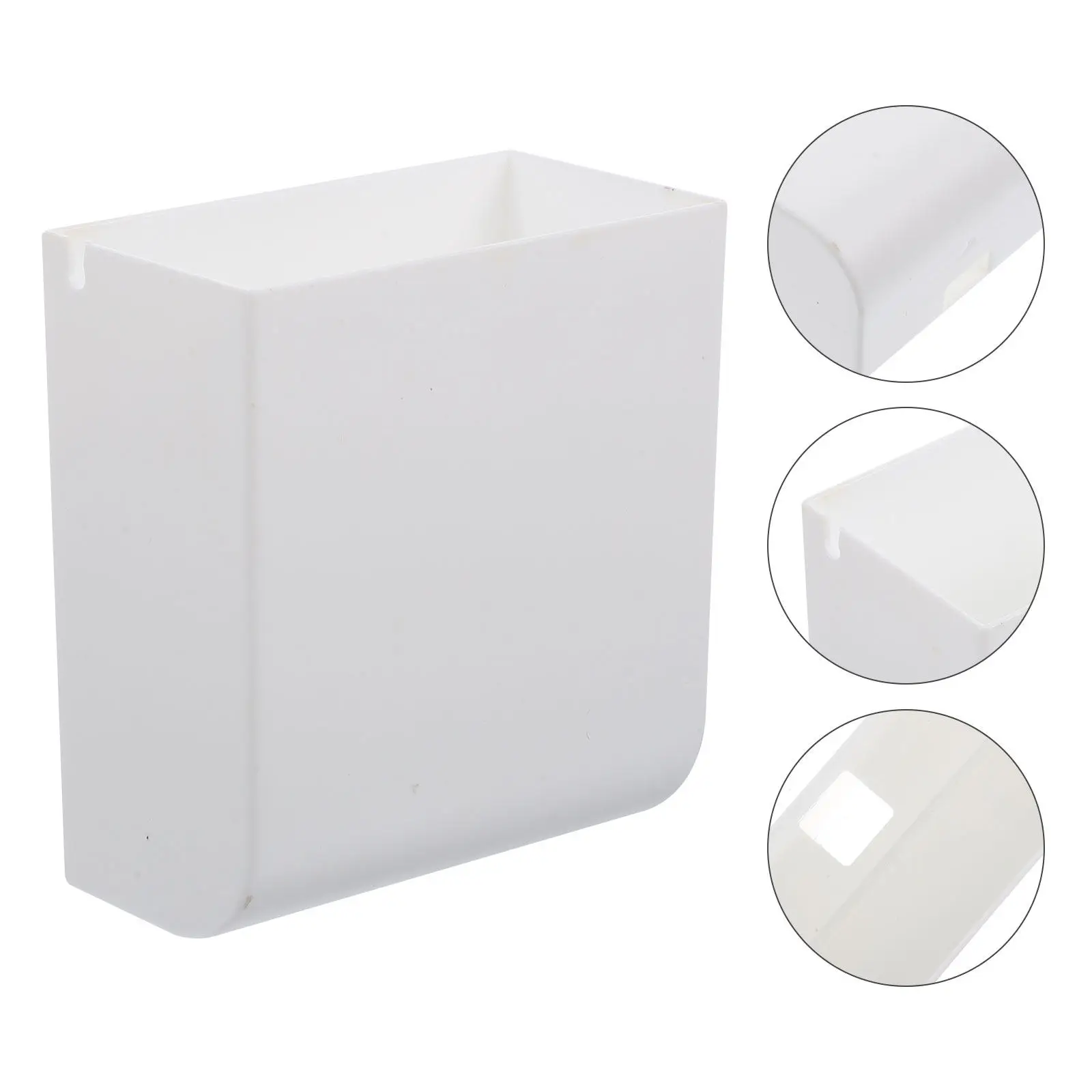 2Pcs Wall Mounted PP Storage Box Set Modern Minimalist Desk Organizer for Keys Phones Coins Wall Pencil Holder Phone Bracket