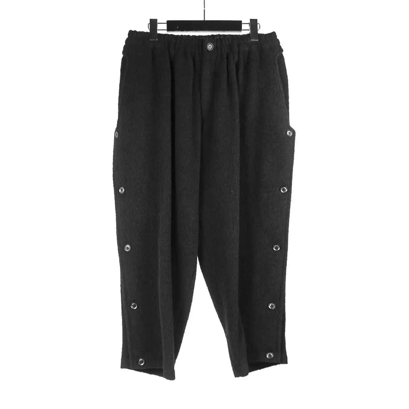 

TOP-YAMAMOTO шерстяное пальто в британском стиле, мужское двубортное кашемировое пальто средней длины, утолщенное, теплое и свободное.